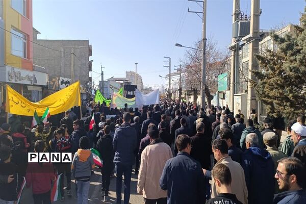 حضور پرشور مردم خرمدره در راهپیمایی ۲۲بهمن