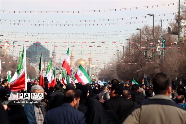 راهپیمایی 22 بهمن در مشهد