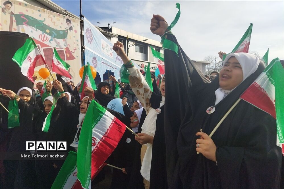 راهپیمایی ۲۲ بهمن در  قائمشهر