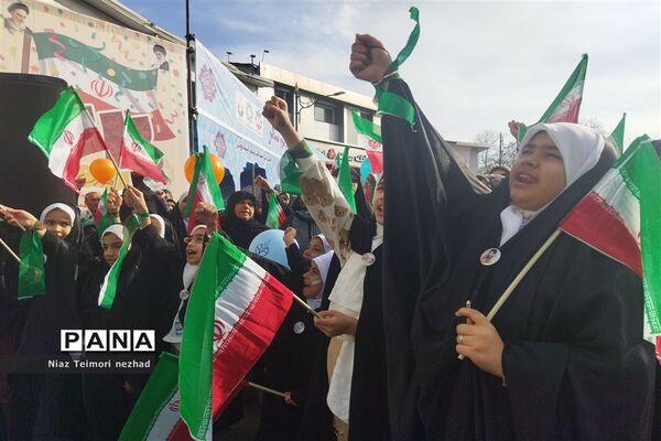 راهپیمایی ۲۲ بهمن در  قائمشهر