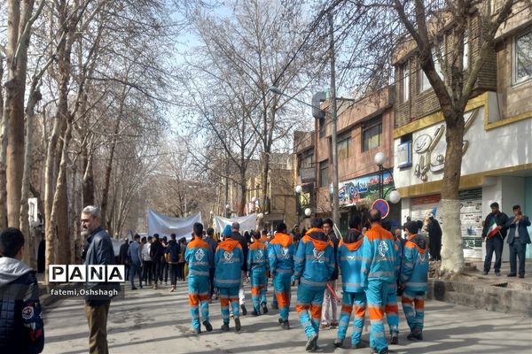 راهپیمایی ۲۲ بهمن ماه در طرقبه و شاندیز