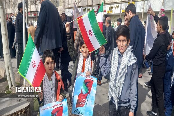 راهپیمایی ۲۲ بهمن ماه در طرقبه و شاندیز
