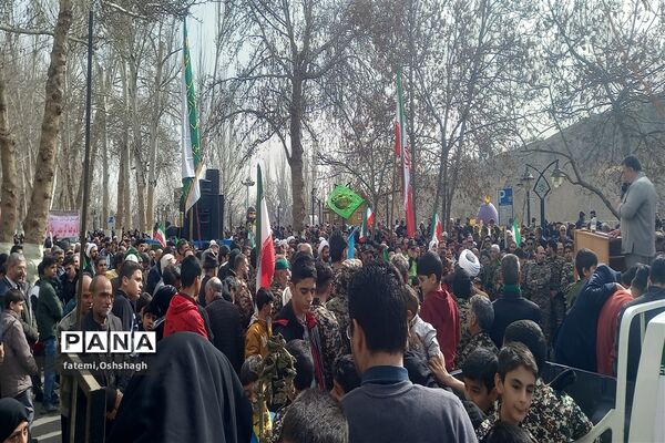 راهپیمایی ۲۲ بهمن ماه در طرقبه و شاندیز