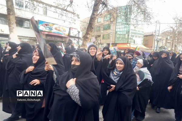 راهپیمایی ۲۲ بهمن ماه در طرقبه و شاندیز