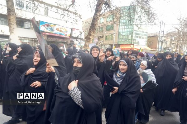 راهپیمایی ۲۲ بهمن ماه در طرقبه و شاندیز