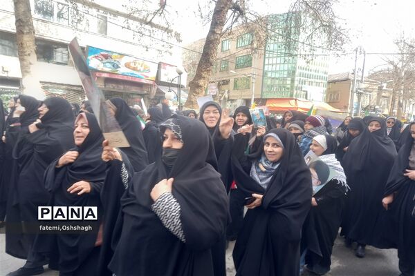 راهپیمایی ۲۲ بهمن ماه در طرقبه و شاندیز