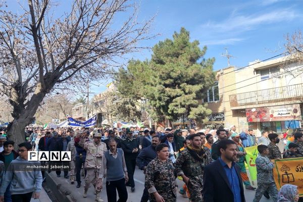 راهپیمایی 22 بهمن در شهرستان کلات