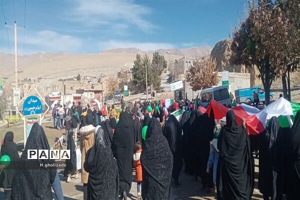راهپیمایی  یوم الله ۲۲ بهمن در شهر لوجلی شهرستان شیروان