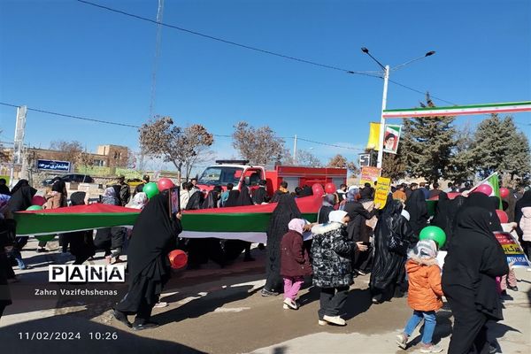 راهپیمایی  یوم الله ۲۲ بهمن در شهر لوجلی شهرستان شیروان