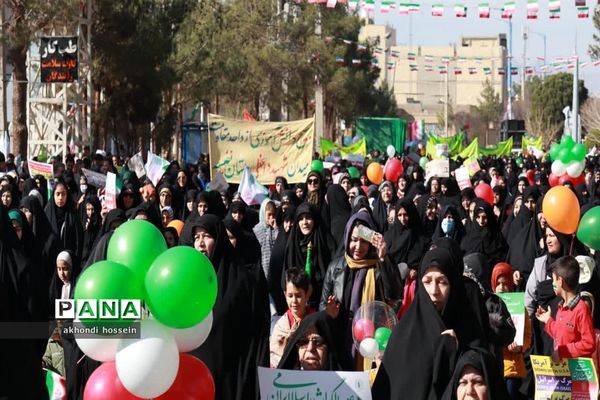 راهپیمائی یوم الله ۲۲ بهمن در  میبد