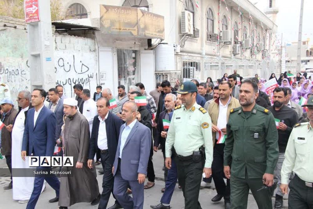 راهپیمایی ۲۲ بهمن  در عسلویه