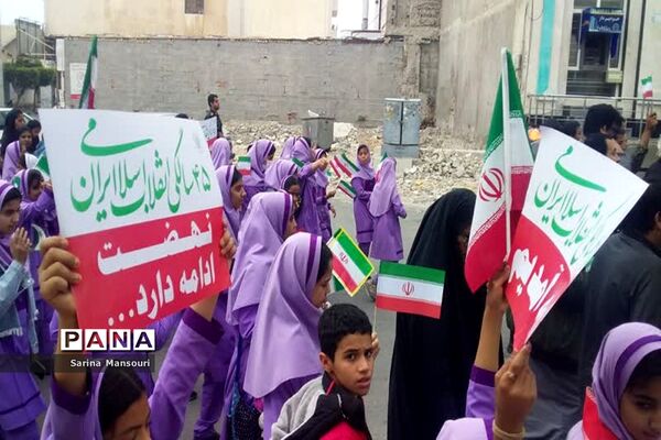 راهپیمایی ۲۲ بهمن  در عسلویه