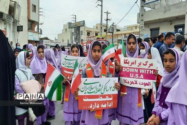 راهپیمایی ۲۲ بهمن  در عسلویه