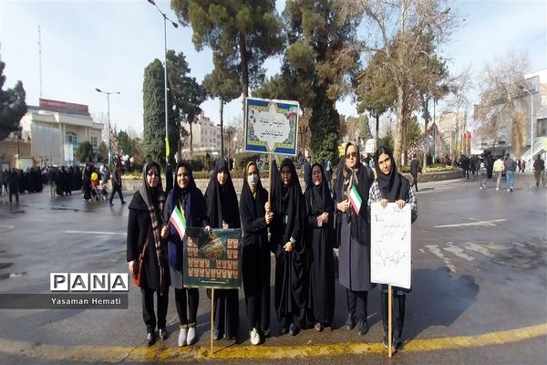 راهپیمایی 22 بهمن در نیشابور