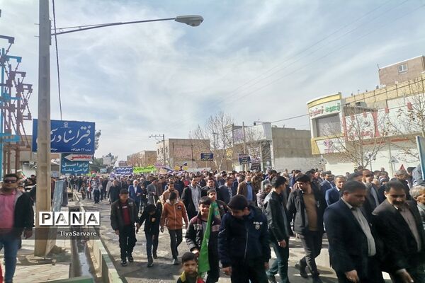 راهپیمایی یوم الله ۲۲ بهمن در خلیل آباد