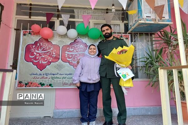 جشن میلاد امام‌حسین(ع) در دبستان سارا شهرستان ملارد