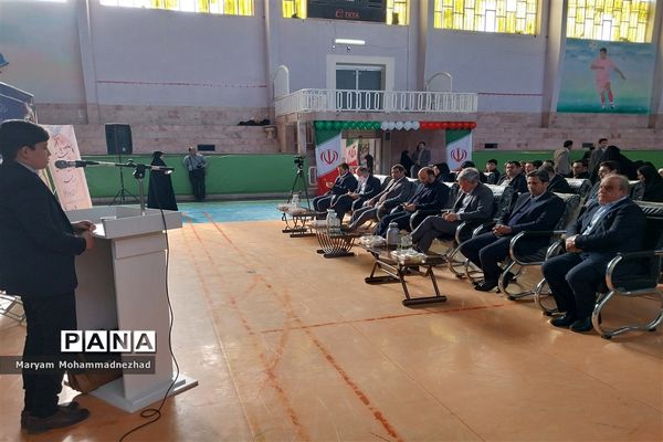 آیین افتتاح استخر مالک اشتر آموزش و پرورش ناحیه یک مشهد