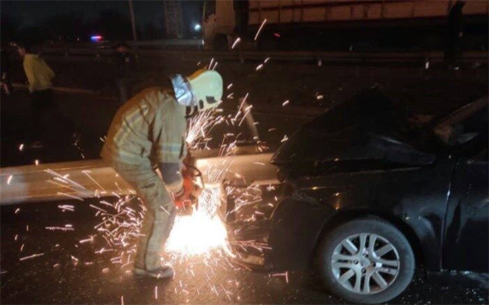 حادثه در بزرگراه آزادگان