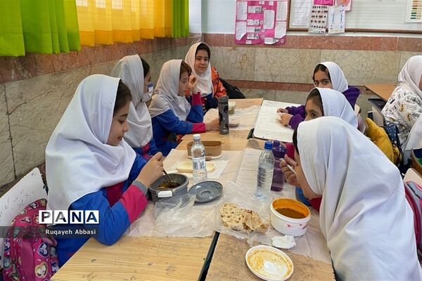 بسیج ملی تغذیه در دبستان زکیه شهرستان ملارد