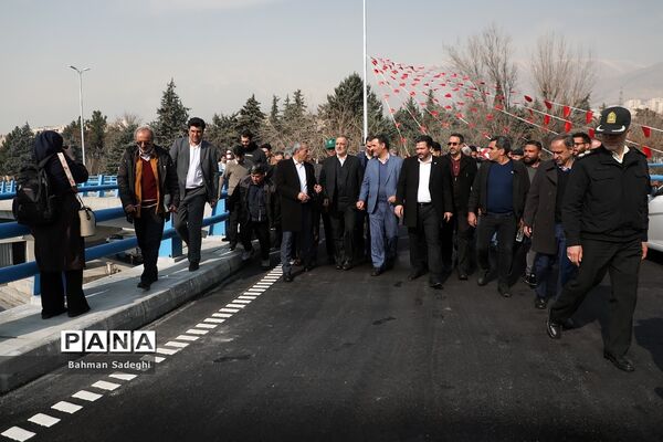 آیین بهره برداری از اولین پل مجهز به سیستم مکانیزه برف زدایی