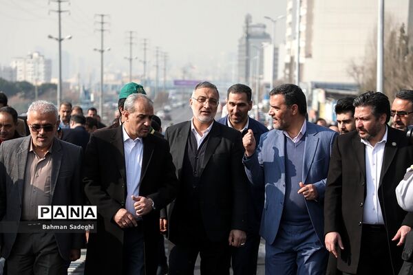 آیین بهره برداری از اولین پل مجهز به سیستم مکانیزه برف زدایی