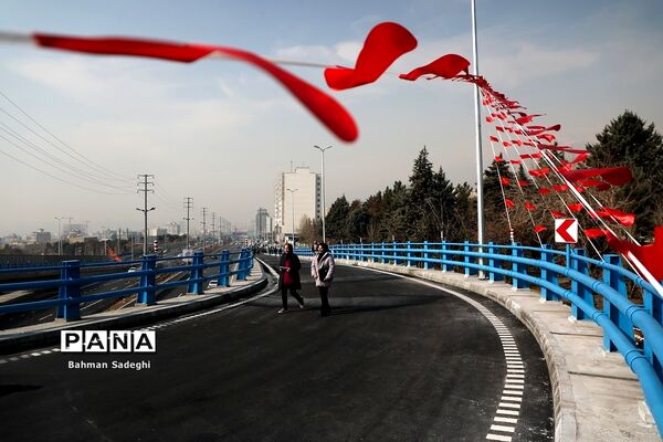 آیین بهره برداری از اولین پل مجهز به سیستم مکانیزه برف زدایی