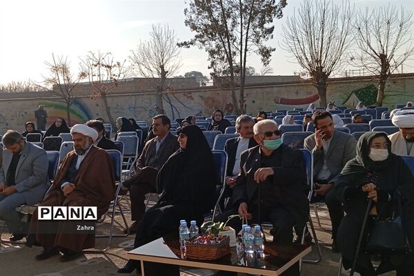 آیین خشت‌گذاری دبستان ۶ کلاسه  شهید سید رضی موسوی جوادآباد