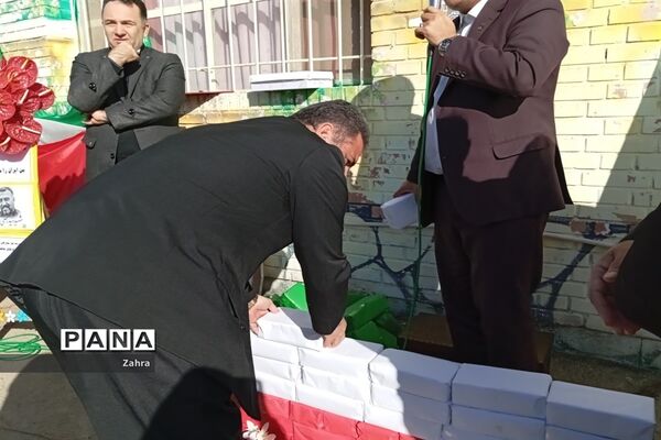 آیین خشت‌گذاری دبستان ۶ کلاسه  شهید سید رضی موسوی جوادآباد