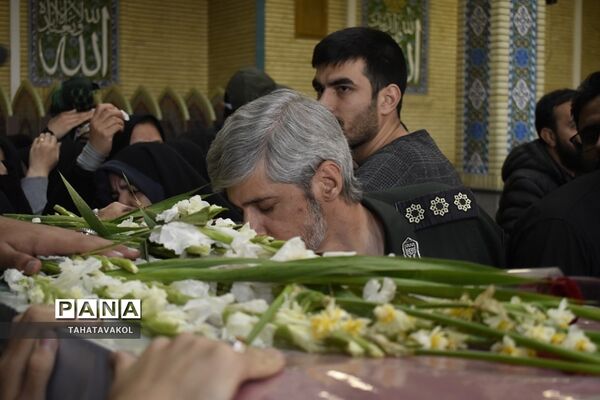 تشییع پیکر مطهر شهید مدافع حرم حسین محمدی در شهرستان پردیس