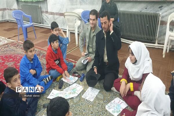 جشنواره نقاشی به‌مناسبت هوای پاک در دبستان با نیاز های ویژه امام موسی کاظم (ع) گالشپل