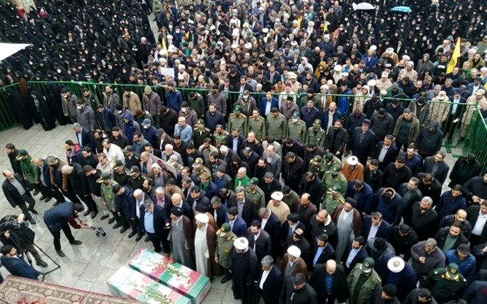 تشییع و خاکسپاری پیکرهای شهیدان «آقازاده نژاد» و «کریمی» در قم