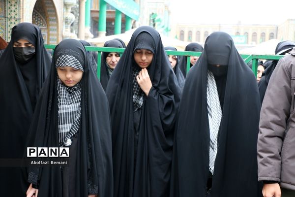 تشییع پیکر شهیدان «آقازاده نژاد» و «کریمی» در قم