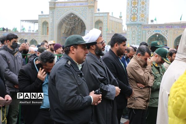 تشییع پیکر شهیدان «آقازاده نژاد» و «کریمی» در قم