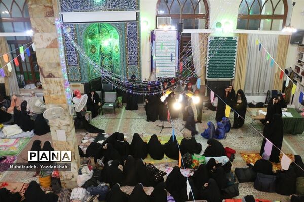 افتتاحیه مراسم معنوی اعتکاف در مسجد هجرت آموزش و پرورش ناحیه ۳ مشهد