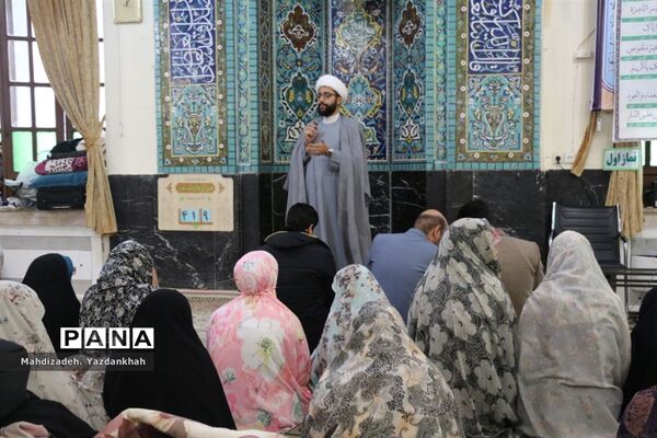 افتتاحیه مراسم معنوی اعتکاف در مسجد هجرت آموزش و پرورش ناحیه ۳ مشهد