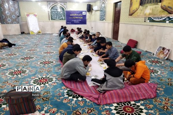 مراسم معنوی اعتکاف دانش‌آموزان پسر شادگانی
