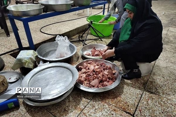 حضور دانش آموزان پسر شهرستان پیشوا در مراسم معنوی اعتکاف