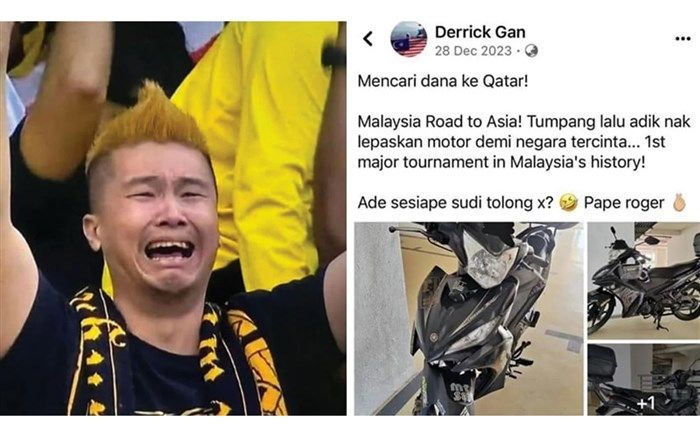 حواشی جام ملت‌های آسیا؛ فروش موتور سیکلت برای همراهی تیم فوتبال اندونزی