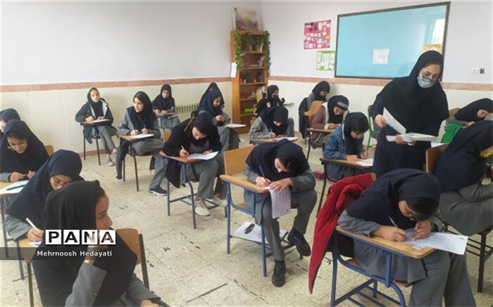 برگزاری آزمون پایش سمپاد در دبیرستان فرزانگان ۴ مشهد‌/ فیلم