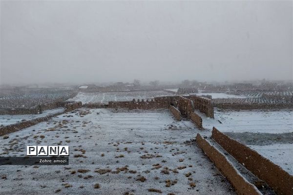 بارش برف در خلیل آباد