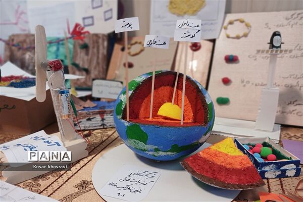 نمایشگاه مدرسه آرمانی هنر آسمانی در دبیرستان صفورا  مشهد