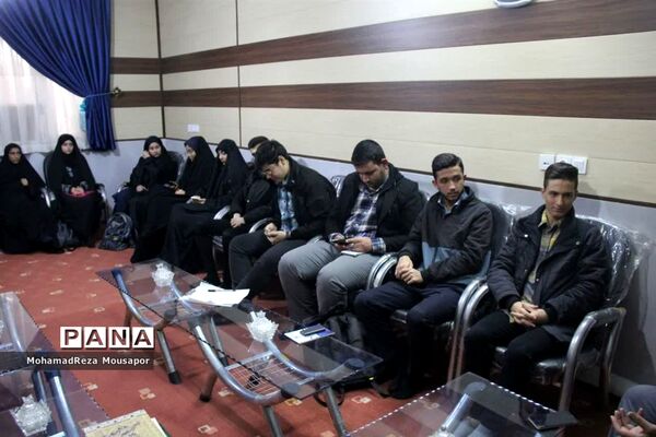 دیدار اعضای شورا، بسیج دانش‌آموزی و خبرنگاران پانا با امام جمعه صفادشت