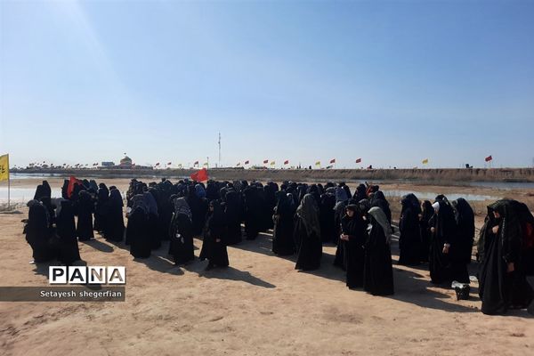 حضور دختران ناحیه ۶ مشهد در اردوی راهیان نور