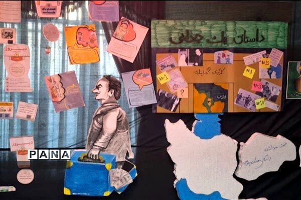 نمایشگاه انقلاب در دبیرستان شاهد دختران قائمشهر