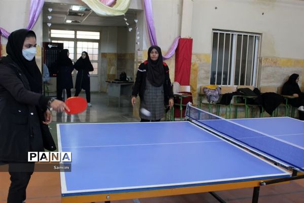 مسابقه تنیس روی میزمتوسطه اول منطقه‌ای جوادآباد