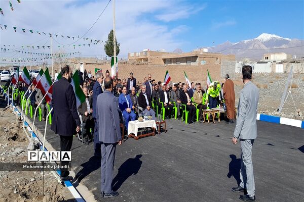 آیین افتتاح پروژه‌های عمرانی شهرداری ریوند به مناسبت دهه فجر