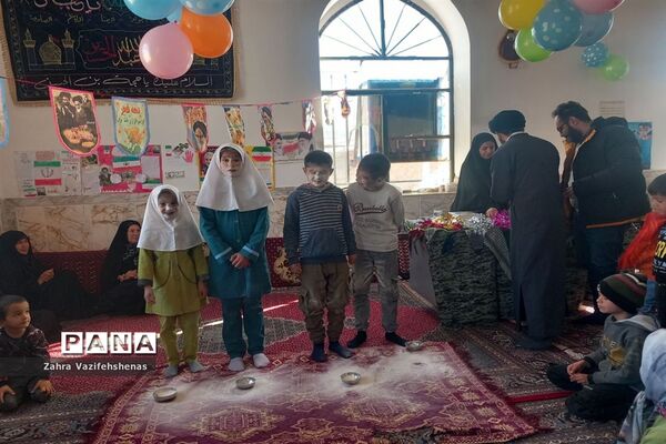مراسم جشن انقلاب پایگاه بسیج روستای ورقی شهرستان شیروان
