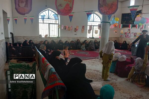 مراسم جشن انقلاب پایگاه بسیج روستای ورقی شهرستان شیروان