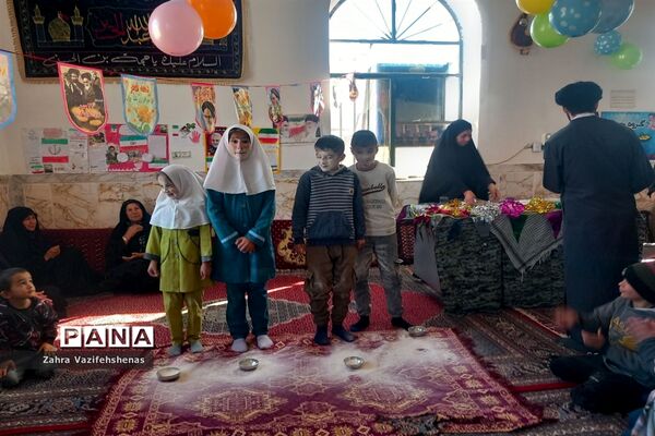 مراسم جشن انقلاب پایگاه بسیج روستای ورقی شهرستان شیروان