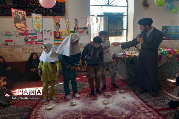 مراسم جشن انقلاب پایگاه بسیج روستای ورقی شهرستان شیروان
